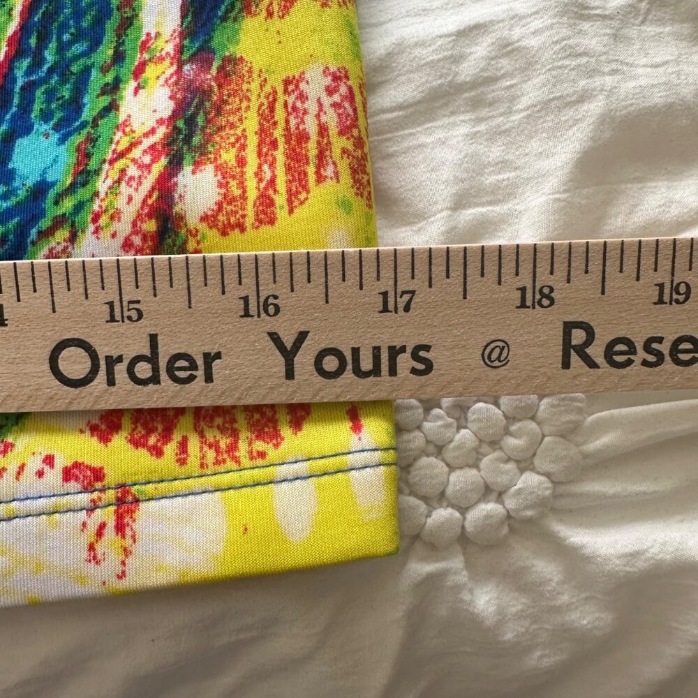 XOXO Womens Sleeveless Bodycon Dress Vibrant Abstract Print XL Artsy Vibrant - Picture 7 of 9